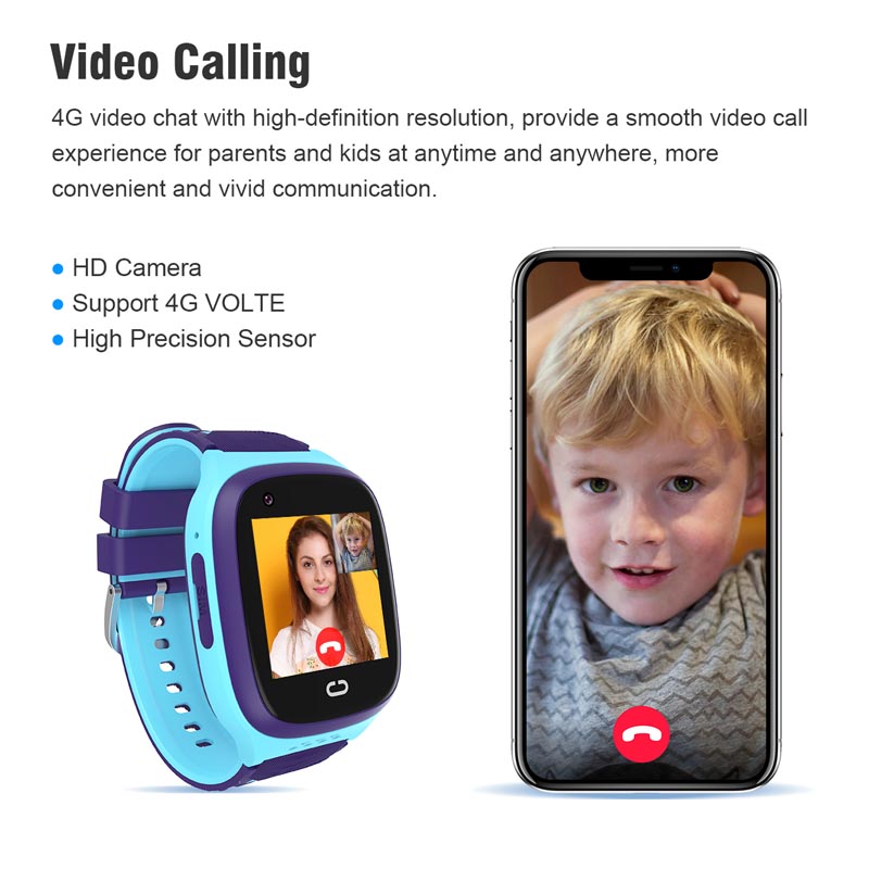 Smartwatch Watches For Girls Kids - Phone watch android 4G GPS nano