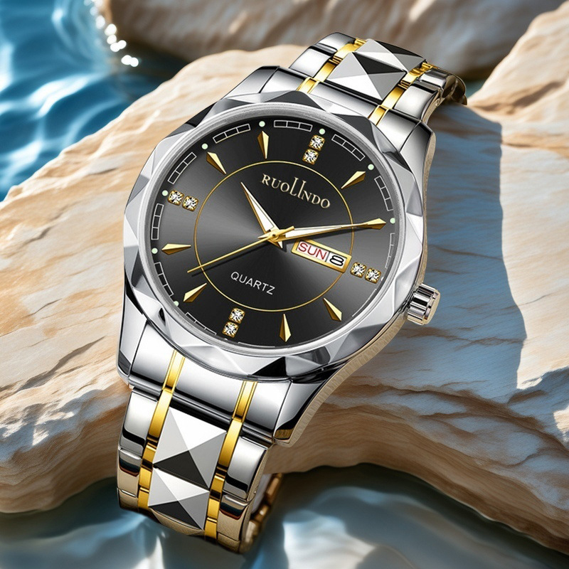 Smartwatch Trending Watches For Men - UTHAI Men's Watch Fashion Trend Double