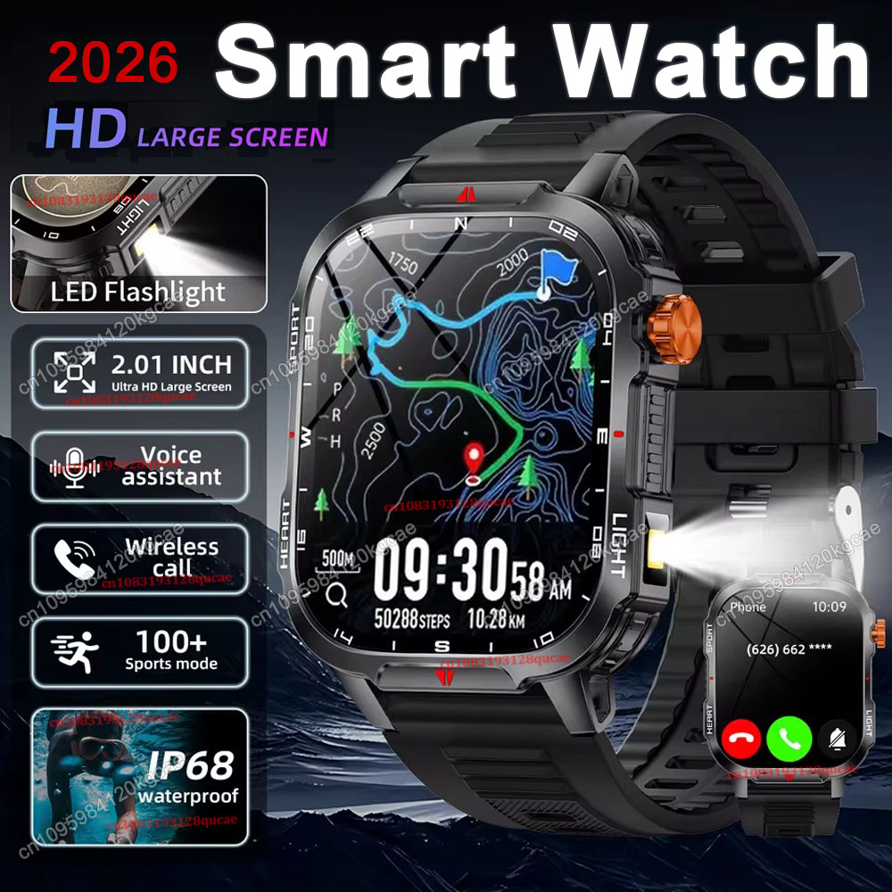 2026 New Rugged Military GPS S - Smartwatch Rugged Watches For Men 评论和价格
