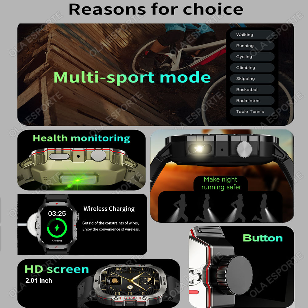 Original Rugged Men Smart Watc - Smartwatch Rugged Watches For Men 评论和价格