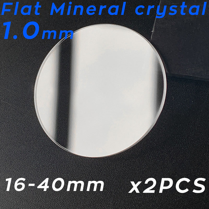 New 2PCS Thickness 1mm Flat Ro - Watch Crystal Replacement 评论和价格