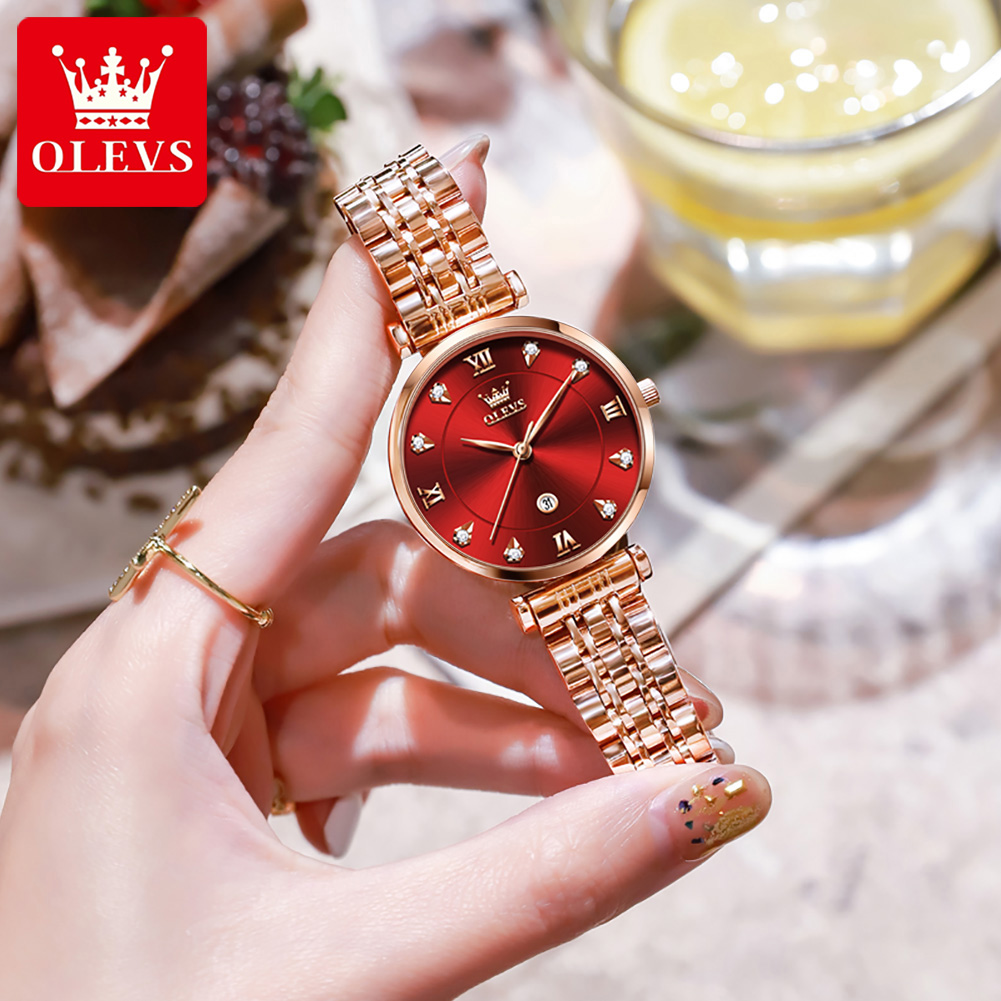 OLEVS Women Watches Luxury Sim - Anti-Magnetic Watch 评论和价格