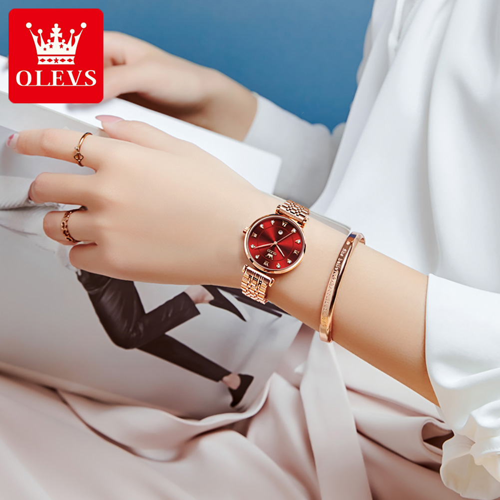 OLEVS Women Watches Luxury Sim - Anti-Magnetic Watch 评论和价格