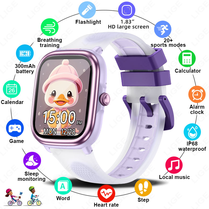 LIGE 2026 New Children Learnin - Smartwatch Watches For Girls Kids 评论和价格