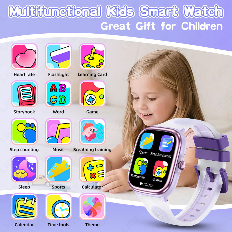 LIGE 2026 New Children Learnin - Smartwatch Watches For Girls Kids 评论和价格