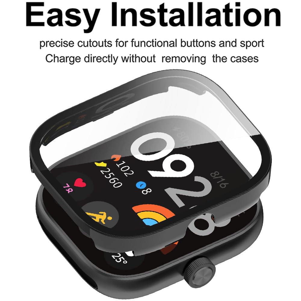 Tempered Glass+Case For Xiaomi - Smartwatch Watches Xiaomi 评论和价格