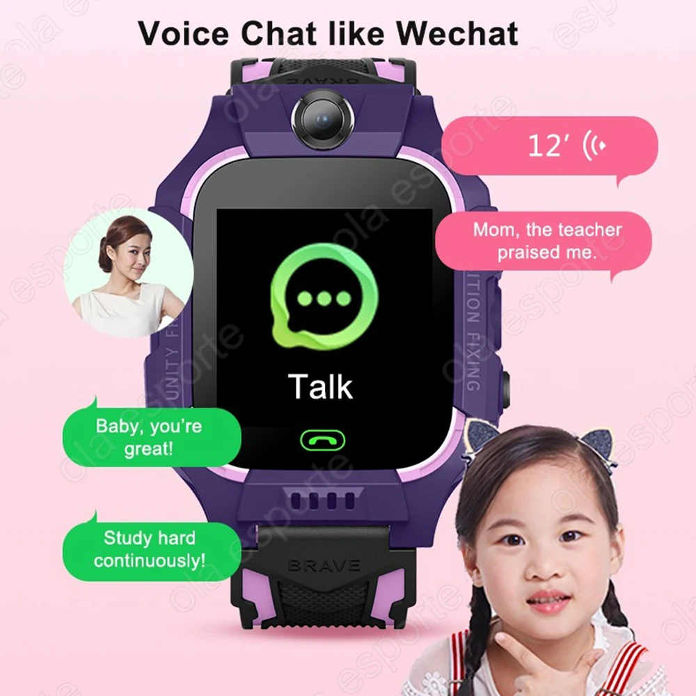 Kids Smart Watch SIM Card GPS  - Smartwatch Watches For Girls Kids 评论和价格