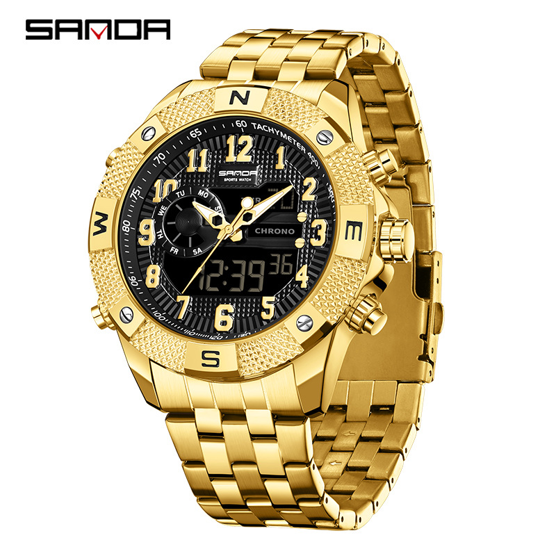 SANDA electronic watch youth t - Smartwatch Trending Watches For Men 评论和价格