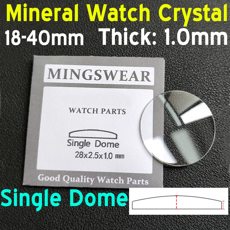 1mm Thick Round Single Dome Co - Watch Crystal Replacement 评论和价格